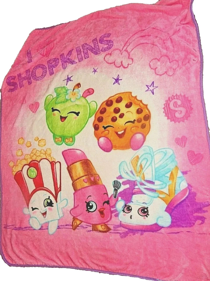 7A!¡GUAU! Manta 50x60 I Love SHOPKINS Minky Sedosa Felpa Bebé Cuna Niño Pequeño Foto 1 de 3