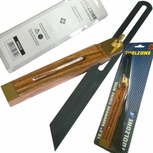 10.5” Sliding Bevel Gauge Angle Adjustable Hardwood Handle Stainless Steel Blade