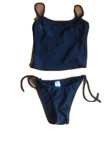 GOSSIP Black Juniors Two Piece Tankini Swim Top And Bottom Size Small - Picture 1 of 5