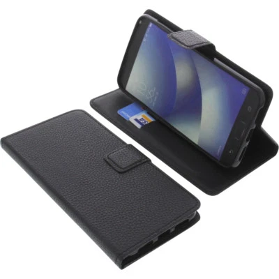 Custodia per Asus Zenfone 4 Max ZC520KL Book-Style Protettiva Cellulare Nero - Immagine 1 di 4