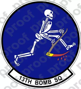 PEGATINA USAF 13O ESCUADRÓN DE BOMBAS - Imagen 1 de 1