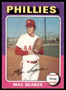 1975 TOPPS MAC SCARCE PHILADELPHIA PHILLIES #527 (T102) - Picture 1 of 2