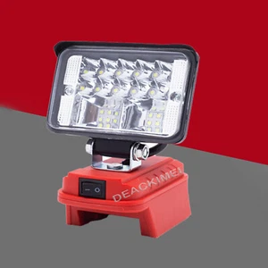 Wireless LED Work Light Fit for Milwaukee 18V M18 Battery w/USB Charge Output - Picture 1 of 16