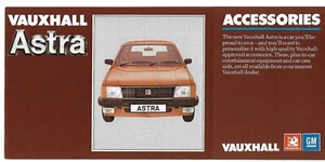 Vauxhall Astra Mk1 Accessories 1980 UK Market Smaller Format Foldout Brochure - Picture 1 of 2