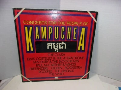 Concerts For Kampuchea 1981 vinyl 2x LP excellent The Clash Queen The Who — 第 1/4 张图片