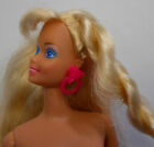 Barbie+ROLLERBLADE+Doll+with+PINK+TRIANGLE+EARRINGS+1990s+TNT+Roller+Skater+NUDE