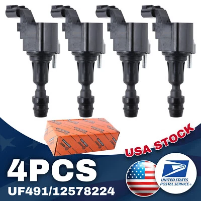 Bobinas de encendido alto rendimiento UF-491/12578224 4X para Chevrolet HHR 2006-2011 Foto 1 de 4