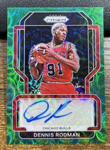 Dennis Rodman 2021-22 Panini Prizm grün Wahl #/8 Auto Autogramm #SG-DRM Bulls - Bild 1 von 2