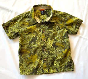 Vtg Y2K BABY GAP Green Jungle Leaves Safari Pocket Button-Up Shirt Toddler 5 - Picture 1 of 8