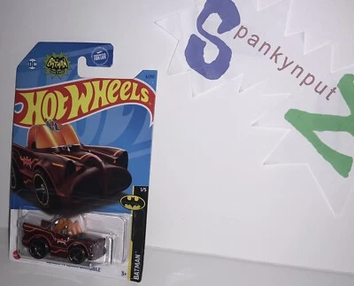 Hot Wheels TOONED CLASSIC TV SERIES BATMOBILE/METALLIC RED VARIANT (NM-M/NIP) - Image 1 of 4