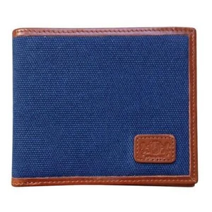 Avallone Men's Canvas & Leather Bi-Fold RFID Wallet - Picture 1 of 6