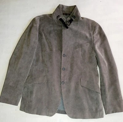 Adolfo Domínguez-Clásico Gris Pana Informal Vestido Chaqueta-Talla 54 Botón/Crebilla Foto 1 de 4