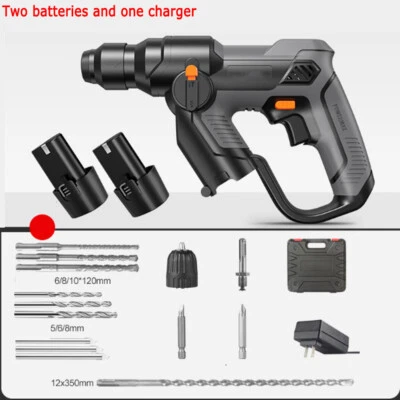 12V Cordless Drill Brushless Electric Impact Hammer W/ Li-ion Battery & Charger - Image 1 of 4