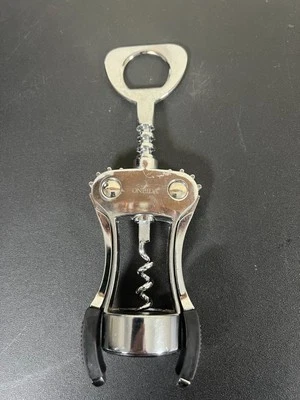 Oneida Stainless Steel Mechanical Winged Corkscrew Wine Bottle Opener - Image 1 of 4