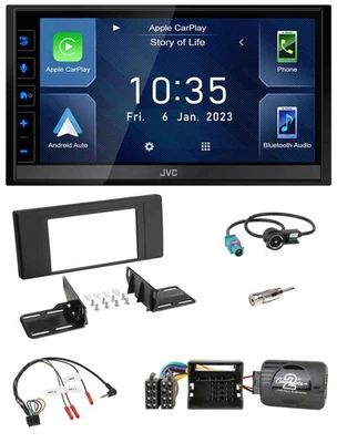 JVC DAB Bluetooth Lenkrad USB 2DIN Autoradio für BMW X5 E53 2000-2006 - Bild 1 von 4