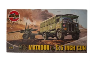 AEC Matador & 5.5 Inch Gun - SCALA 1/76 Airfix 01314 - Foto 1 di 1