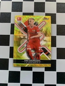 2021-22 Topps Finest Bundesliga Timo Baumgartl Yellow /350 Union Berlin - Bild 1 von 2