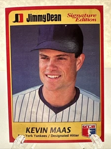 1991 Jimmy Dean Signature Edition Kevin Maas New York Yankees #23 - Picture 1 of 2