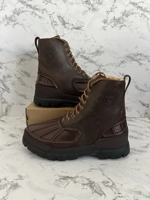 Polo Ralph Lauren Oslo High II Ranger Sherpa Botas de Cuero Forradas para Hombre Talla 11.5 Foto 1 de 4
