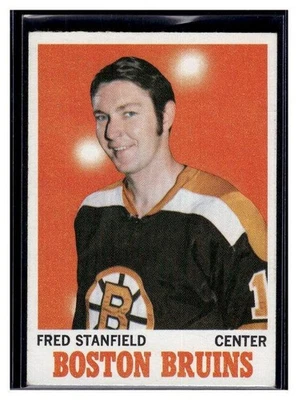 1970-71 Topps Fred Stanfield #5 Boston Bruins - Image 1 of 2