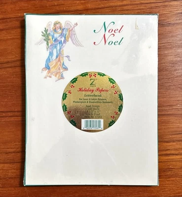 NEW Vintage Z GRAFIX~100 Sheets of 8.5"x11"  Noel for Laser & Inkjet - Image 1 of 2