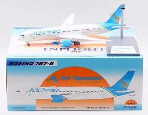 Avión a reacción fundido modelo 5H-TCG Air Tanzania Boeing B787-8 INFLIGHT 1:200 Air Tanzania - Imagen 1 de 14