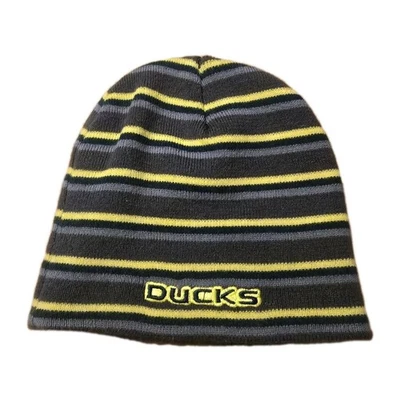 Oregon Ducks Beanie Hat OSFM NCAA College Football Green Yellow - Image 1 of 4
