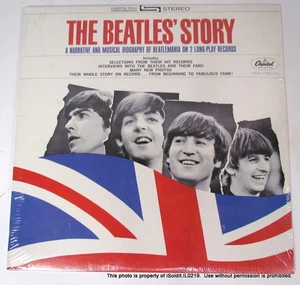NEW SEALED THE BEATLES STORY- DOCUMENTARY CAPITOL STBO 2222 Scranton, 2 LP - Foto 1 di 4