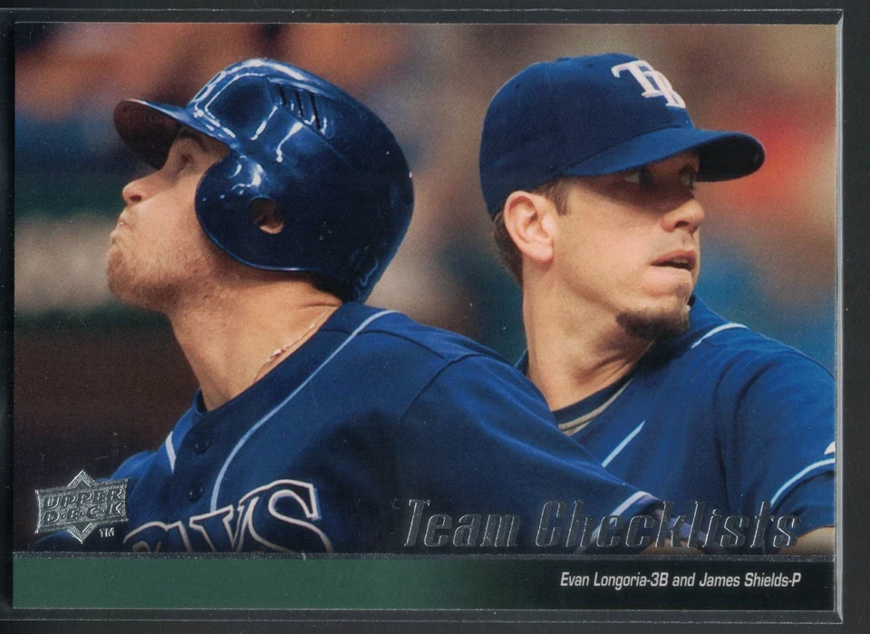 2010 Upper Deck - Team Checklist Evan Longoria, James Shields #597 Rays - Image 1 of 1