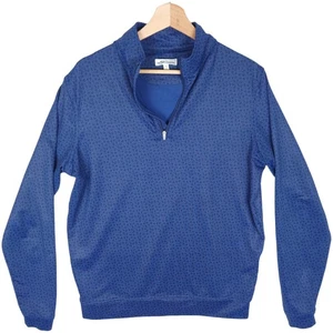 Peter Millar Herren Sport Navy Perth Knockout Performance 1/4 Zip All Over Print S - Bild 1 von 6