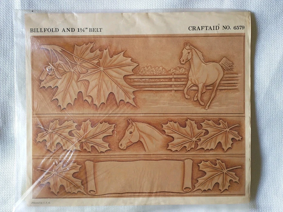 Plantilla grande vintage de cuero Craftaid n.º 6579  Foto 1 de 1