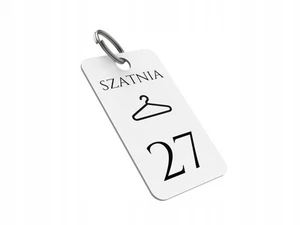 Personalizowany brelok do szatni - trwały i elegancki numerownik - Zdjęcie 1 z 6