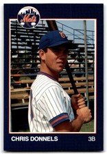 1988 Grand Slam Baseball Card Chris Donnels c Columbia Mets #26