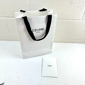 Celine Paris Papiertüte + Umschlag, leer, weiß, 13x10x5 - Bild 1 von 8