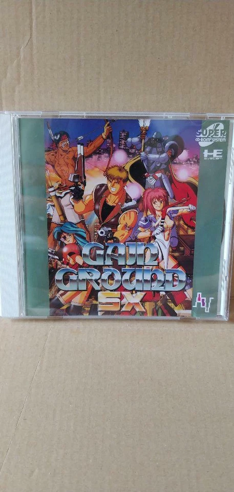 Gain Ground SX PCEngine Super CD-ROM Irem Used Japan Boxed Tested Working 1992 - Image 1 of 4