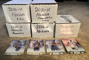 2010 11 Absolute Memorabilia Basketball Complete Set (1–100) Curry James Bryant - Picture 1 of 1