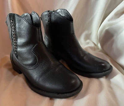 Mujer Nurture Willa Botas - 7.5M - Cuero Negro - Cremallera Lateral Foto 1 de 4