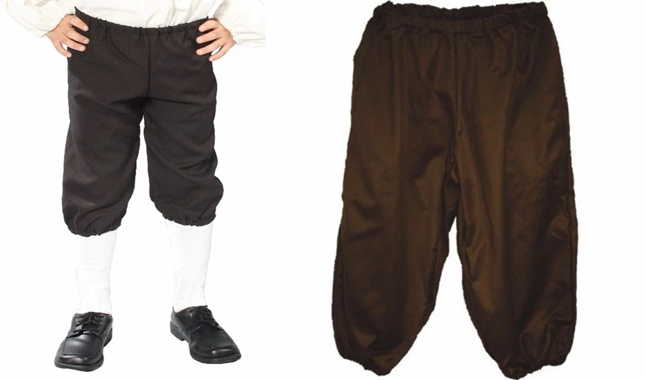 NIÑO COLONIAL RENACIMIENTO PIRATA BRAGAS PANTALONES VICTORIANO NIÑOS DISFRAZ BRAGAS Foto 1 de 1
