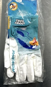 Guantes de fútbol americano Phenom Elite Looney Tunes Road Runner barra de vapor *NUEVOS* - Imagen 1 de 3