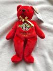 Peluche ours Hard Rock Cafe station Uyeno Tokyo 2002 peluche café rouge ours