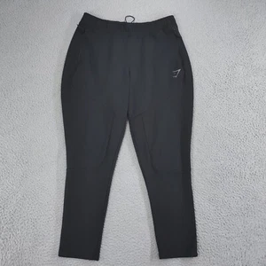 Gymshark Sweatpants Mens Large Black Apex Workout Zipped Pockets Elastic Waist - Picture 1 of 23