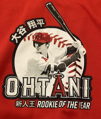 Los Angeles Angels Anaheim Shohei Ohtani Rookie Of Year Sweatshirt SGA Adult Xl Cover