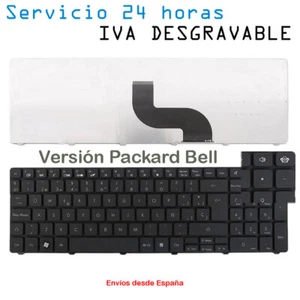Repuesto Teclado ESPAÑOL GATEWAY NV5385U NV5386U NV5387U NV5388U PACKARD BELL - Imagen 1 de 5