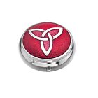 Pillbox Silver Plated Celtic Trinity Knot Red Brand New and Boxed