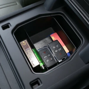 Center Console Organizer Tray for Land Rover Defender 90 110 2020-2023 Black - Foto 1 di 9