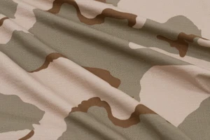 Cotton Twill Camouflage Ripstop Tan/Light Brown/Taupe Fabric by the Yard - Bild 1 von 2