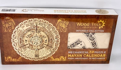 Puzzle Calendario 3D Maya Autoensamblaje Mecánico Madera 73 Piezas NUEVO PRECINTADO  Foto 1 de 4
