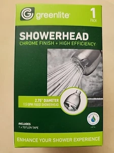 Greenlite Water Saving High Efficiency Showerhead Three Settings And Aerators - Picture 1 of 6