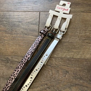 Girls Cat & Jack 3 Pack Fashion Skinny Belts XL NWT - Picture 1 of 5