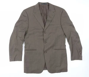 Yves Saint Laurent Mens Brown Wool Jacket Suit Jacket Size 36 Regular - Picture 1 of 10